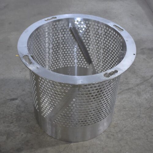 S/S 30 in Diameter x 43 in L Soft Flight Seasoning Drum w/ Adjustable Pitch and Sifter Attachment
