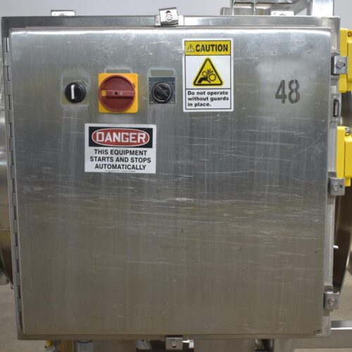 Spray Dynamics S/S 30 in Diameter x 43 in L Soft Flight Seasoning Drum w/ Adjustable Pitch and Sifter Attachment