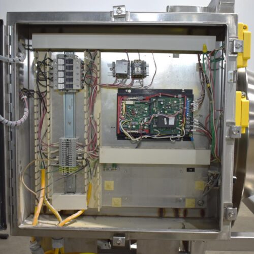 Spray Dynamics S/S 30 in Diameter x 43 in L Soft Flight Seasoning Drum w/ Adjustable Pitch and Sifter Attachment