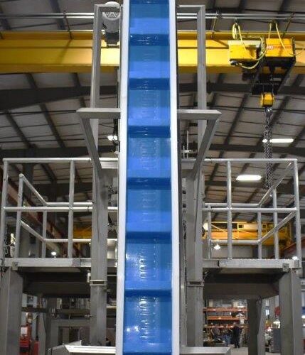 PPM Cleated Incline Bucket Elevator with Interalox Belting