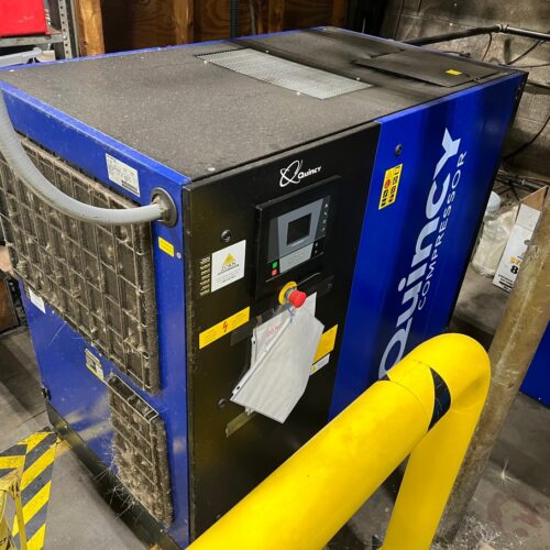 Quincy 25HP Rotary Screw Air Compressor with Enclosure and Air Tank