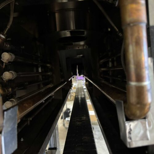 Aesus 72 Inch Hybrid Heat Tunnel with Steam and IR Heat with Box of Stainless-Steel Legs