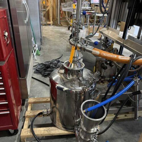 Aesus 72 Inch Hybrid Heat Tunnel with Steam and IR Heat with Box of Stainless-Steel Legs