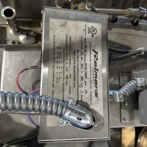 Aesus 72 Inch Hybrid Heat Tunnel with Steam and IR Heat with Box of Stainless-Steel Legs