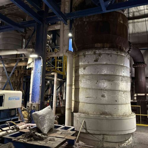 Complete NaCl / Sodium Chloride Crystallization System, 117 GPM MVR Evaporation, 27 F BPE with Vessels, Heat Exchangers, Pumps, Etc.