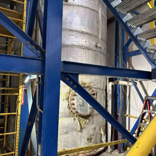 Complete NaCl / Sodium Chloride Crystallization System, 117 GPM MVR Evaporation, 27 F BPE with Vessels, Heat Exchangers, Pumps, Etc.