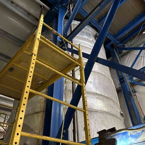 Complete NaCl / Sodium Chloride Crystallization System, 117 GPM MVR Evaporation, 27 F BPE with Vessels, Heat Exchangers, Pumps, Etc.