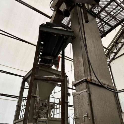 Complete Salt Bulk Packaging Line for Manufacturing 40 Lbs. Bags of Pool Salt with Dryer, Filler, Screener, Conveyors, Etc.