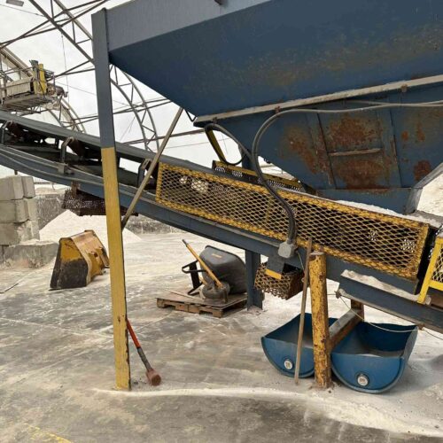 Complete Salt Bulk Packaging Line for Manufacturing 40 Lbs. Bags of Pool Salt with Dryer, Filler, Screener, Conveyors, Etc.