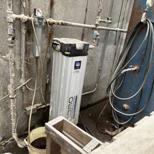 Complete Salt Bulk Packaging Line for Manufacturing 40 Lbs. Bags of Pool Salt with Dryer, Filler, Screener, Conveyors, Etc.