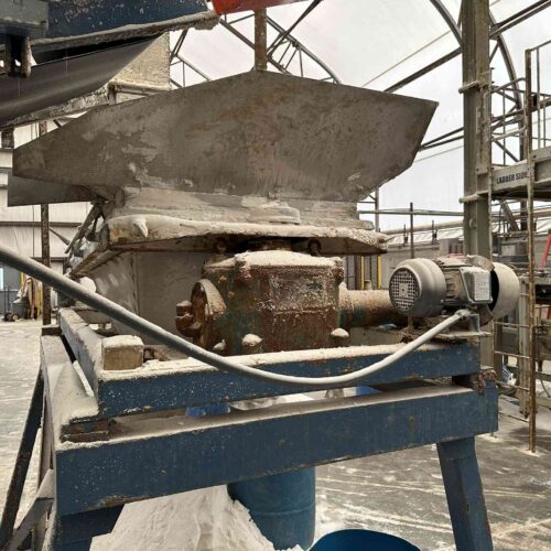 Complete Salt Bulk Packaging Line for Manufacturing 40 Lbs. Bags of Pool Salt with Dryer, Filler, Screener, Conveyors, Etc.