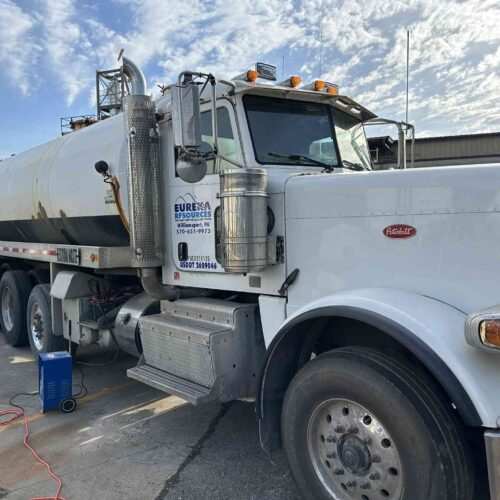 2012 Peterbilt Model 338 Vacuum Tractor, Tri Axle, Day Cab, With Brine Tank and NVE Vacuum Unit