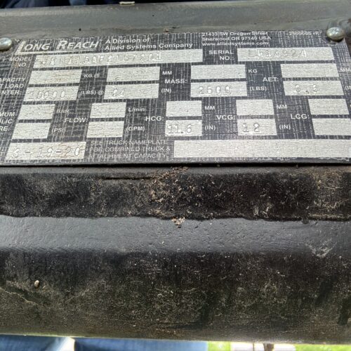 Genie Model GTH1544 15,000 Pound Maximum Lift Capacity Telehandler Telescopic Forklift With Long Reach Attachment