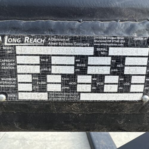 Genie Model GTH1544 15,000 Pound Maximum Lift Capacity Telehandler Telescopic Forklift With Long Reach Attachment