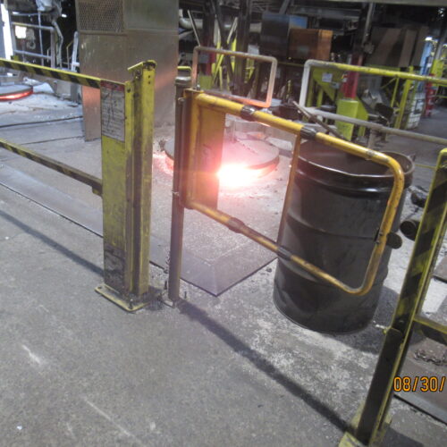 Pre-Heating System Including 5000 Pound Capacity Hopper, Pre-Heater, 5-Ton Melting Furnaces, Monorails, Etc.