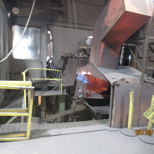 Pre-Heating System Including 5000 Pound Capacity Hopper, Pre-Heater, 5-Ton Melting Furnaces, Monorails, Etc.