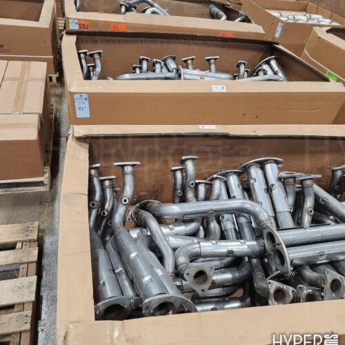 5 Coffin Boxes & 1 Pallet- Workhorse Exhaust Manifold Pipe Assembly