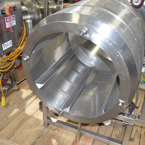 S/S 30 in Diameter x 43 in L Soft Flight Seasoning Drum w/ Adjustable Pitch