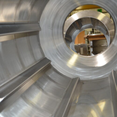 S/S 30 in Diameter x 43 in L Soft Flight Seasoning Drum w/ Adjustable Pitch