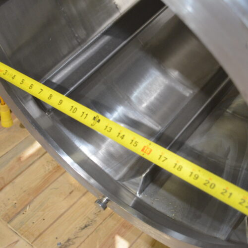 S/S 30 in Diameter x 43 in L Soft Flight Seasoning Drum w/ Adjustable Pitch