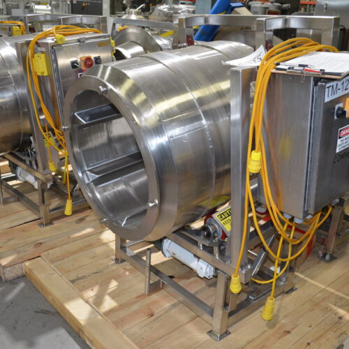 S/S 30 in Diameter x 43 in L Soft Flight Seasoning Drum w/ Adjustable Pitch