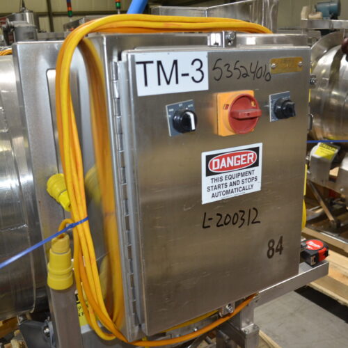 S/S 30 in Diameter x 43 in L Soft Flight Seasoning Drum w/ Adjustable Pitch and Sifter Attachment