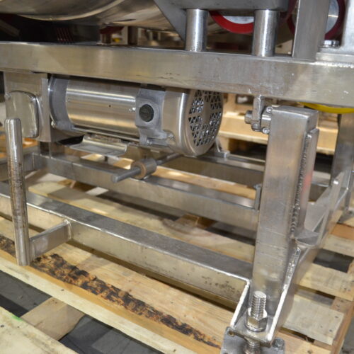 S/S 30 in Diameter x 43 in L Soft Flight Seasoning Drum w/ Adjustable Pitch and Sifter Attachment