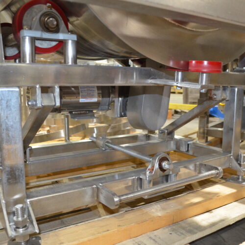 S/S 30 in Diameter x 43 in L Soft Flight Seasoning Drum w/ Adjustable Pitch and Sifter Attachment