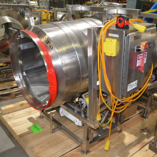 S/S 30 in Diameter x 43 in L Soft Flight Seasoning Drum w/ Adjustable Pitch