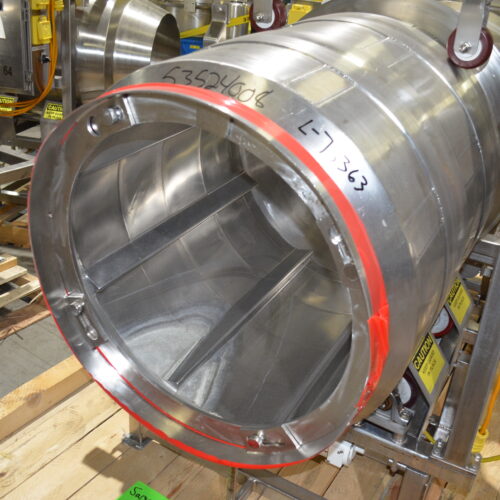 S/S 30 in Diameter x 43 in L Soft Flight Seasoning Drum w/ Adjustable Pitch