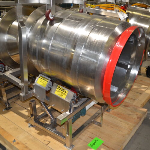 S/S 30 in Diameter x 43 in L Soft Flight Seasoning Drum w/ Adjustable Pitch