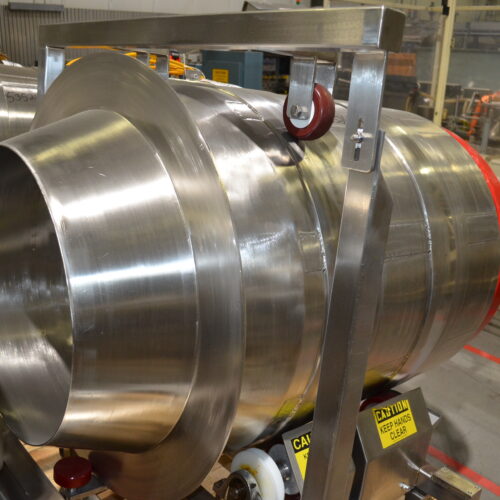 S/S 30 in Diameter x 43 in L Soft Flight Seasoning Drum w/ Adjustable Pitch