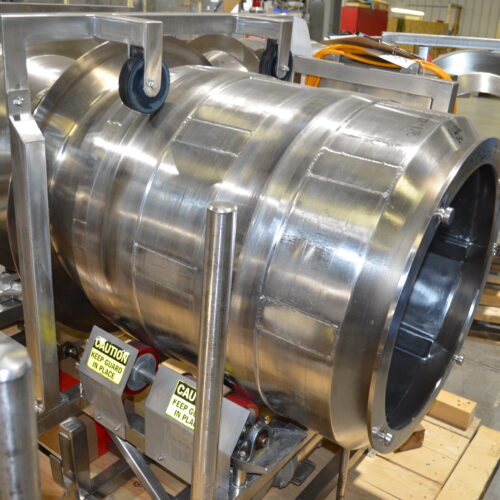 S/S 30 in Diameter x 43 in L Soft Flight Seasoning Drum w/ Adjustable Pitch