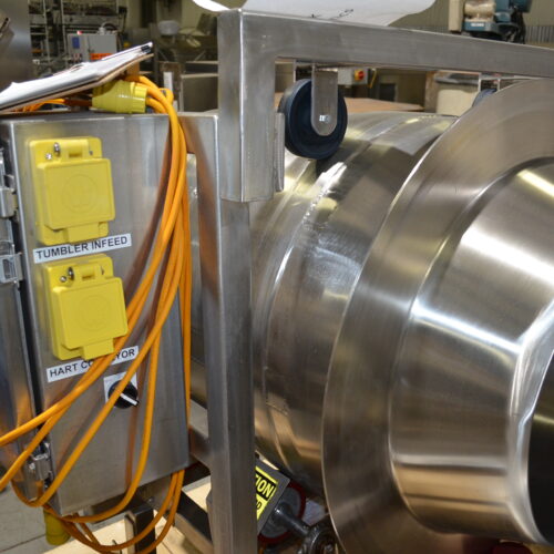 S/S 30 in Diameter x 43 in L Soft Flight Seasoning Drum w/ Adjustable Pitch