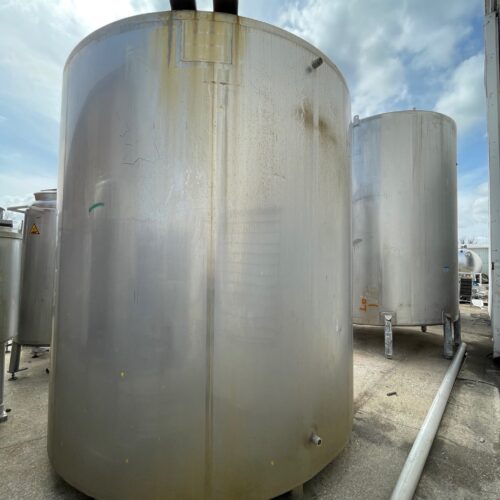 3,600 Walker Vertical S/S Jacketed Tank