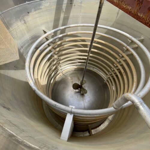 3,600 Walker Vertical S/S Jacketed Tank