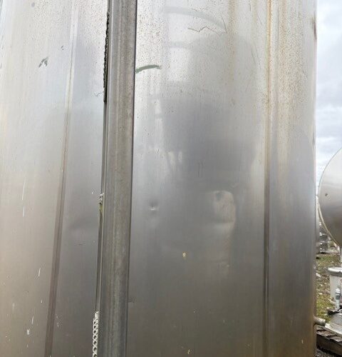 3,600 Walker Vertical S/S Jacketed Tank