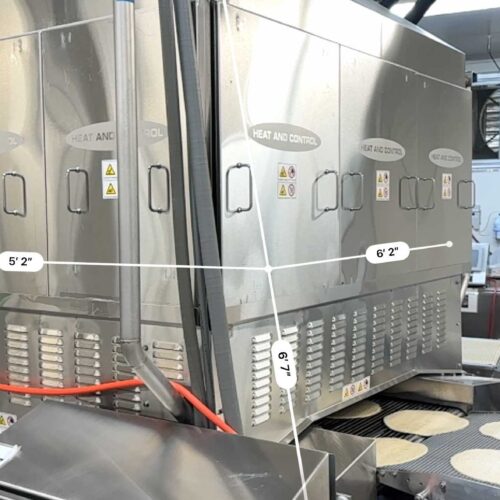 Heat and Control Model RB362 Stainless Steel Two Sided Rotary Brander with S/S Hood