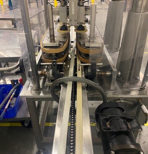 MRM Elgin Model Versacapper III (6) Quill Inline Spindle Capper with Cap Sorter