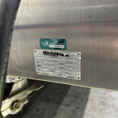 WeighPack Swifty Bagger 3600 S/S Preformed Bagger