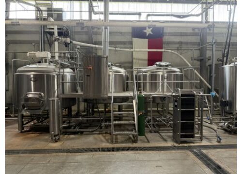 2017 ABE 3 Vessel 25 Barrel Brewhouse Complete with Steam Jacketed Mash/Lauter Tun