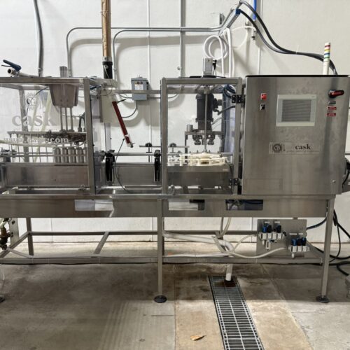 2019 CASK Global Canning Solutions Model ACS-5V Can Filler and Seamer, 6 head Rinser, 6 head Filler, Single Head Can Seamer