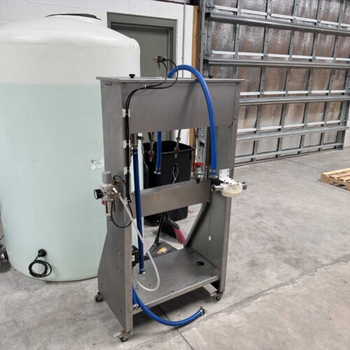 Mori Model Rigma CT/H 980 4-Spout Tabletop Stainless Steel Gravity Filler