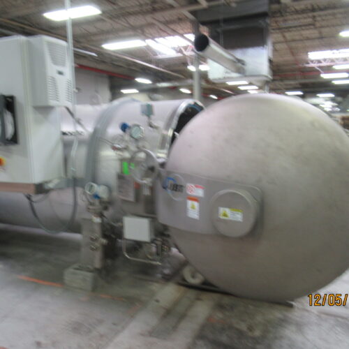 JBT Food Tech Model 657A 274 in Stainless Steel Horizontal Basket Autoclave