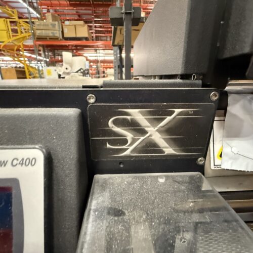 Sharp SX Color Touchscreen Control Panel; Touch Screen Commands; 6 in. Printhead; Auto-Rol™ Bag Tension System