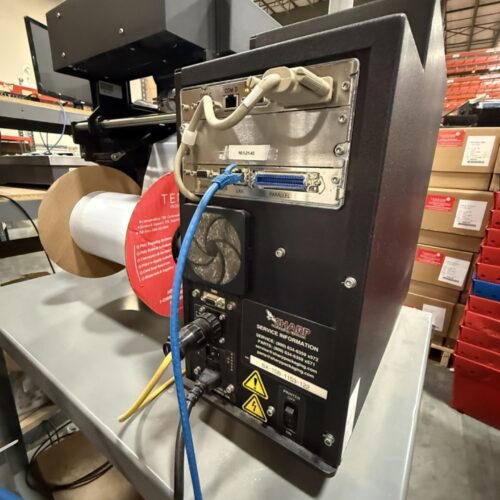 Sharp SX Color Touchscreen Control Panel; Touch Screen Commands; 6 in. Printhead; Auto-Rol™ Bag Tension System