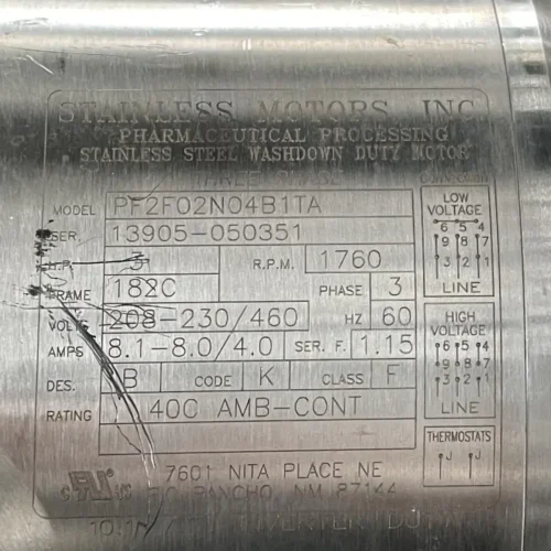 400 Liter (105 Gallon) Walker 316L Stainless Steel Vertical Single Wall Tank