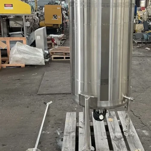 400 Liter (105 Gallon) Walker 316L Stainless Steel Vertical Single Wall Tank