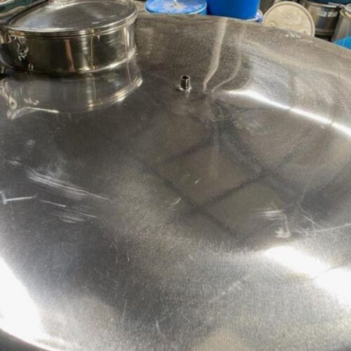 130 Gallon Shivhem Enterprises Vertical Stainless Steel Single Wall Tank