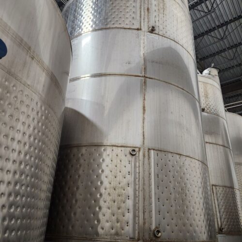 90bbl (2,790 Gallon) Santa Rosa Stainless Steel Stainless Steel Beverage Tank Jacketed,